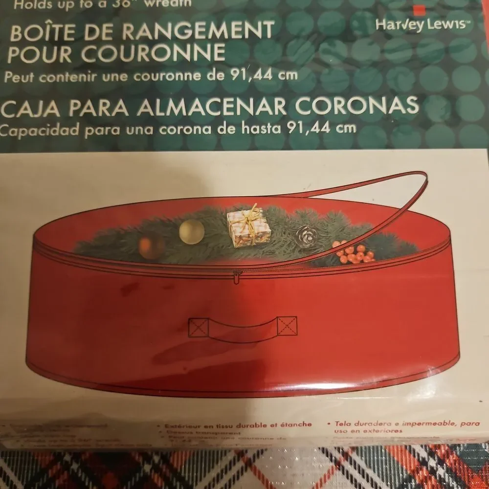 Harvey Lewis Red Wreath Storage Case